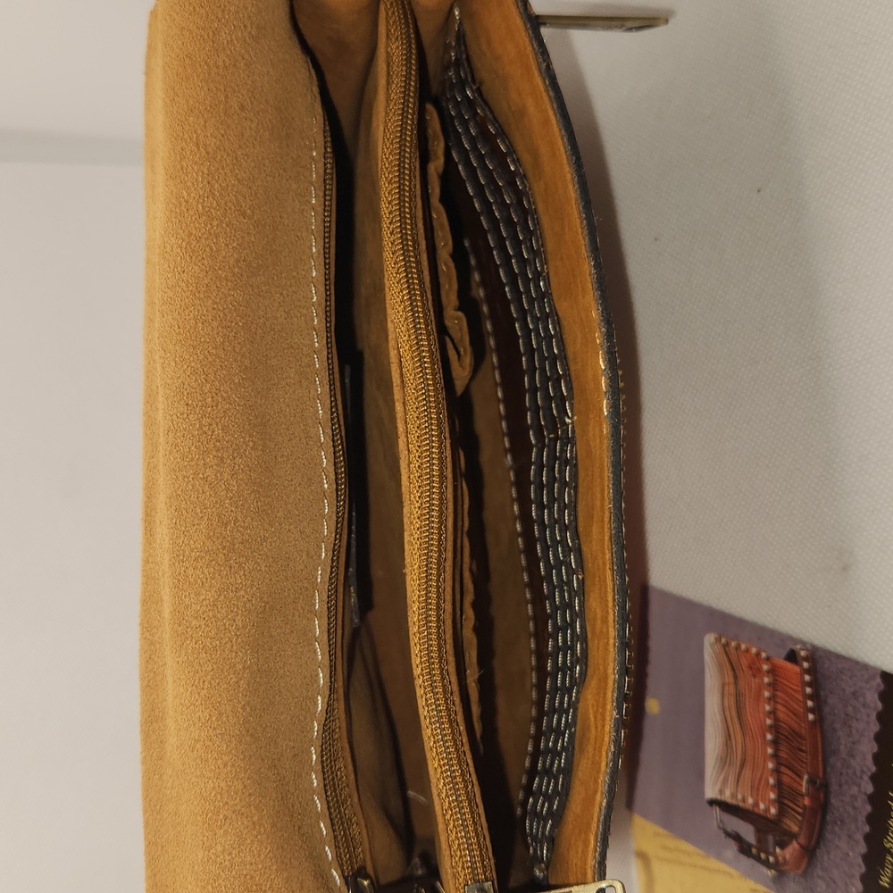 Patricia Nash Wavy Striped Hermosa Square Flap Small Crossbody P16964 - Picture 13 of 16